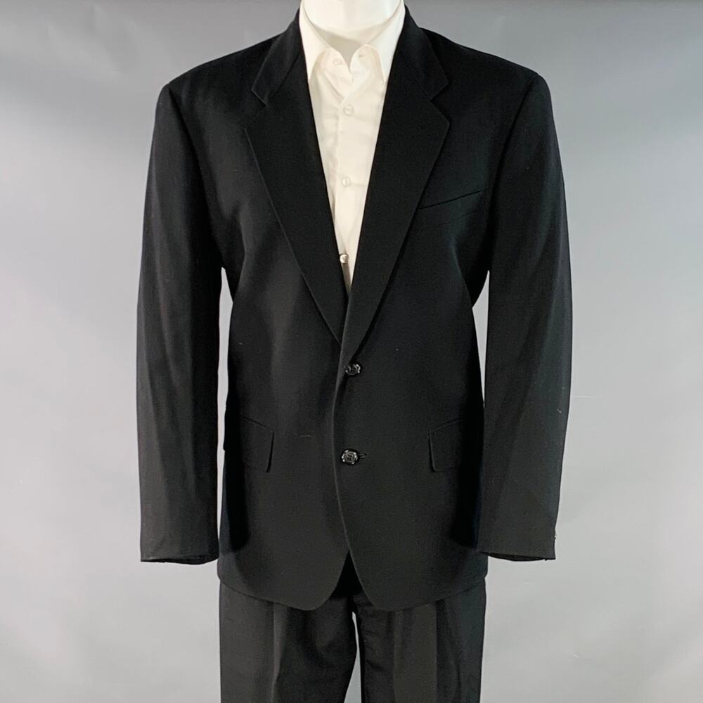 COMME des GARCONS HOMME PLUS Vintage 1990 Size S Black Wool Notch Lapel Suit